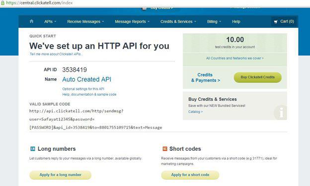 Send SMS from WinForm Application